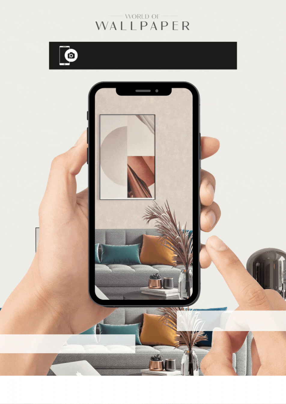 SEE OUR WALLPAPER DESIGNS IN YOUR OWN ROOM INSTANTLY WITH THE WOW ROOM